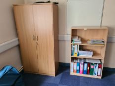 Double Door Cupboard, with bookcase (Room 120)