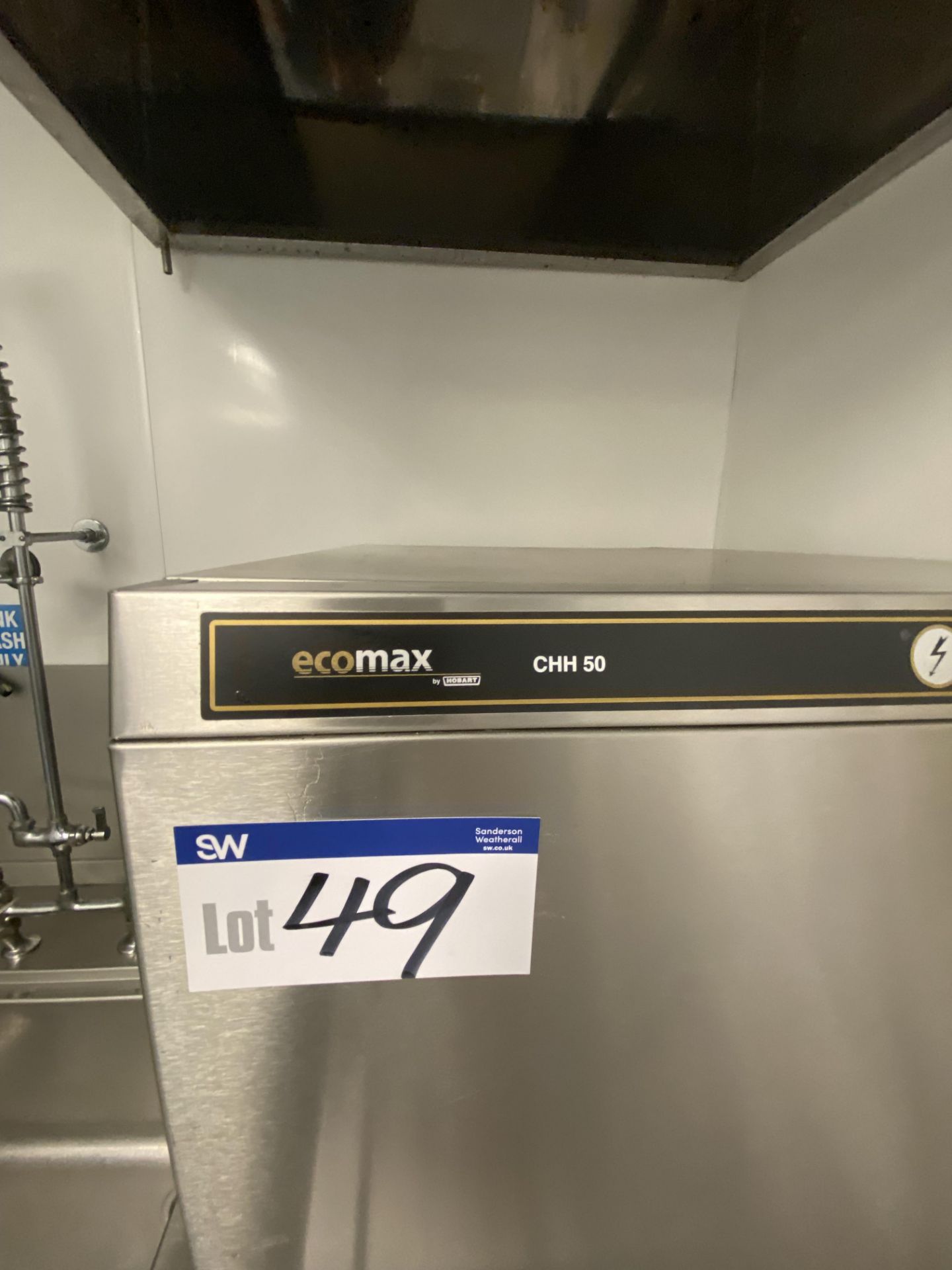 Ecomax CHH50 Plate/ Dishwashing Machine, with stai - Image 4 of 4