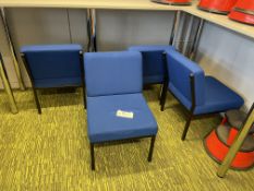 Seven Fabric Upholstered Chairs (Library)