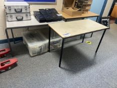 Seven Steel Framed Tables (Open Area)