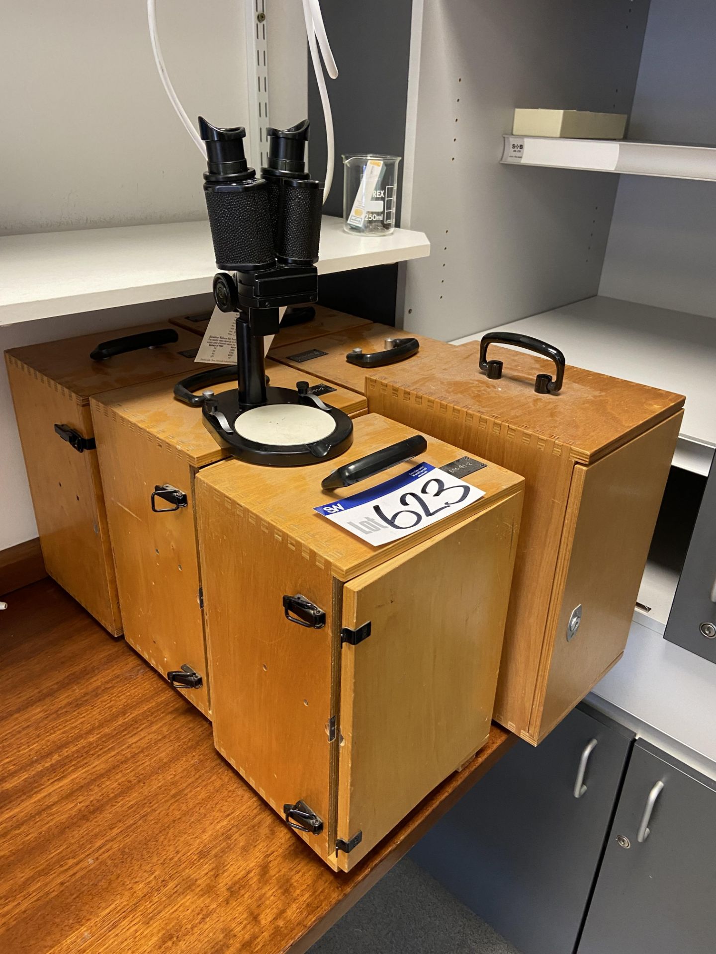 Approx. Six Microscopes, with wood cases (Room 816 - Image 2 of 4