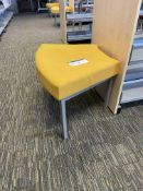 Four Fabric Upholstered Stools (Library)