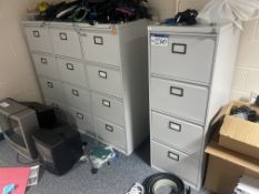 Four x Four Drawer Steel Filing Cabinets (Open Are