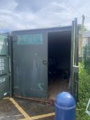 Steel Cargo Container, approx. 6.2m long, 2.6m hig