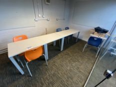 Contents of Quiet Study Area, including seven desk