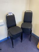 16 Steel Framed Stand Chairs & Fabric Upholstered