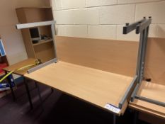 Cantilever Framed Desk, each approx. 1.4m x 800mm