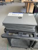 Six HP AMD Aflon Silver 3050U Laptops, with charge