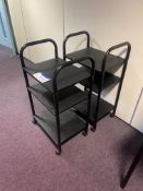 Two x Three Tier Trolleys (Room 601)