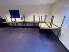 13 Steel Framed Tables (Room 702)