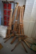 Approx. Ten Easels, throughout studio (Room 137 St