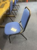 25 Fabric Upholstered Steel Framed Chairs, with fa