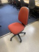 21 Fabric Upholstered Swivel Chairs (Room 403)