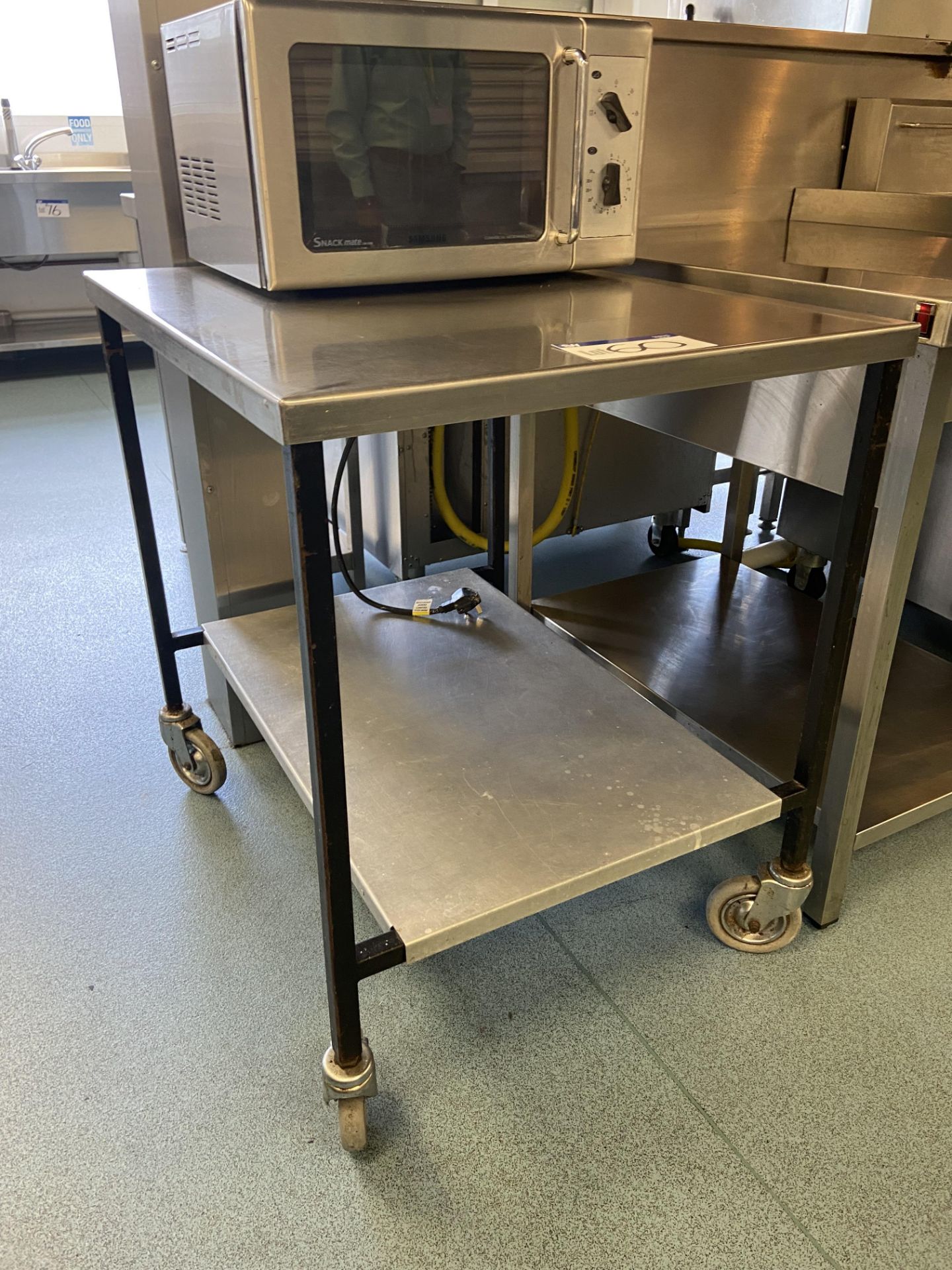 Stainless Steel Top Trolley/ Bench, 840mm x 660mm - Image 2 of 2