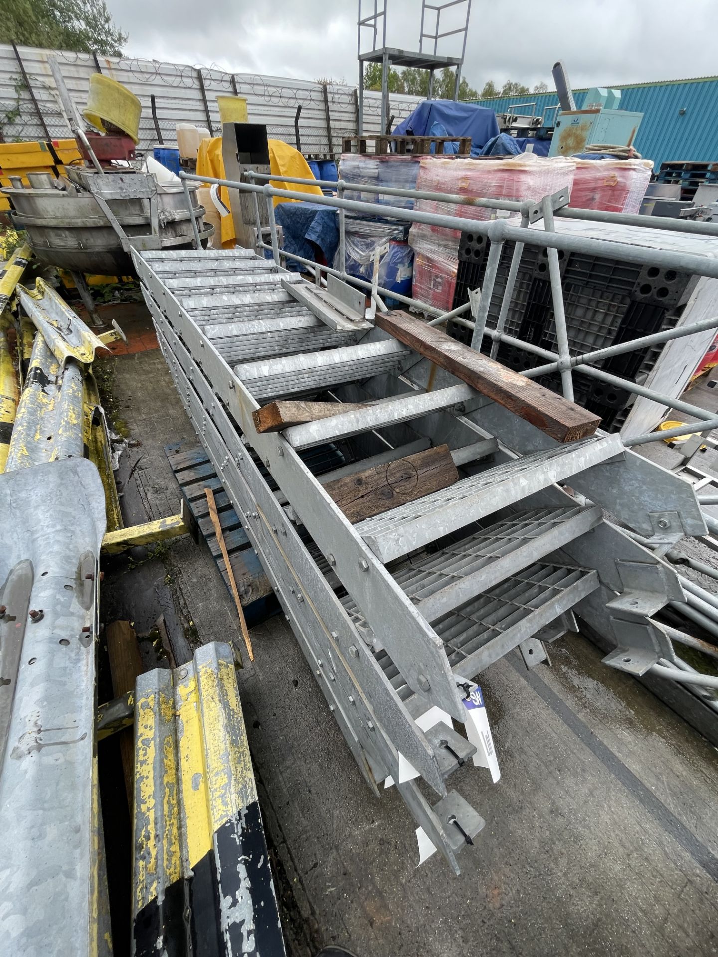 Eight Rise Galvanised Steel Staircase, approx. 2.9 - Image 5 of 6