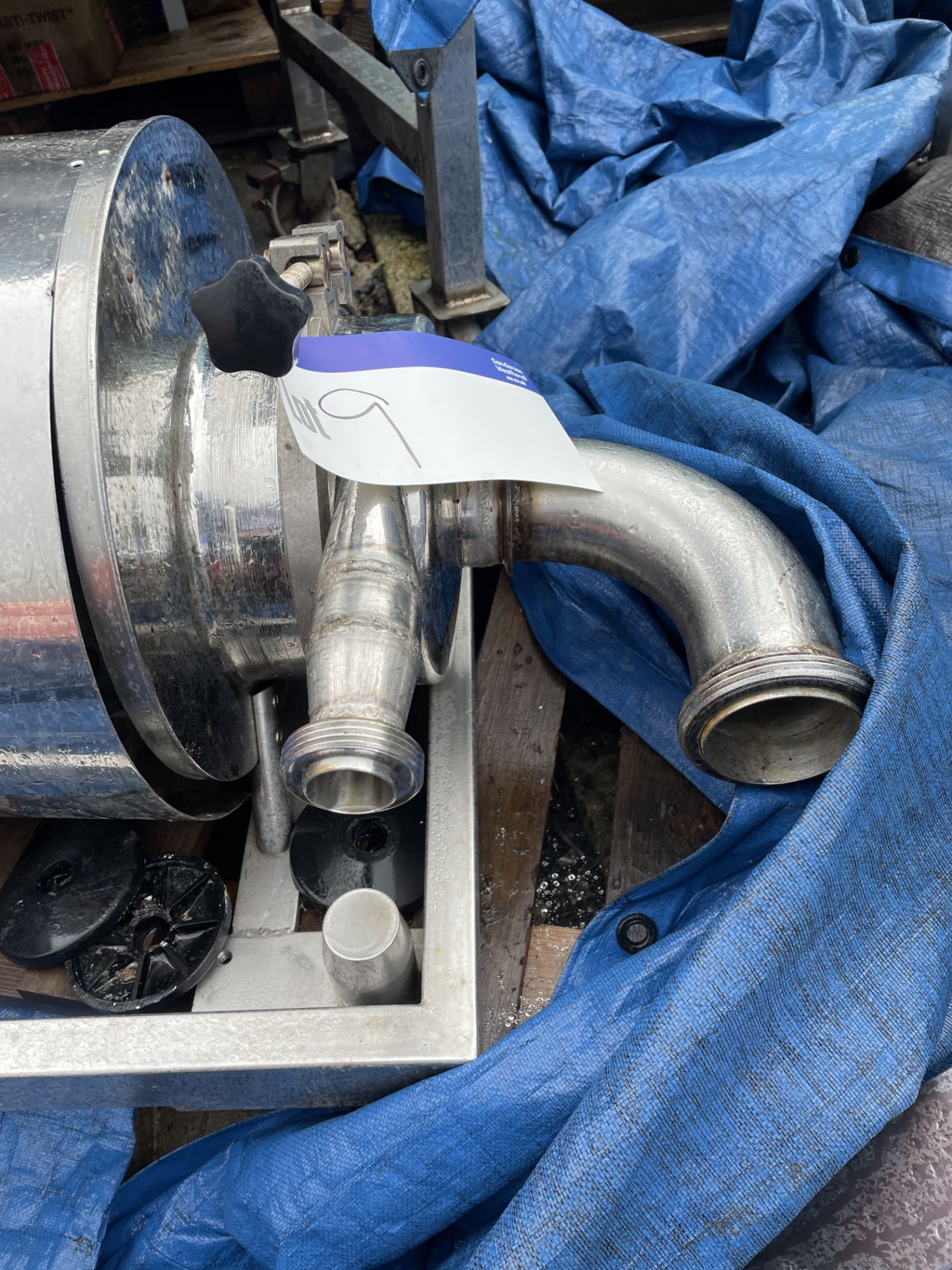 3in Stainless Steel Pump, on stainless steel frame - Image 5 of 6