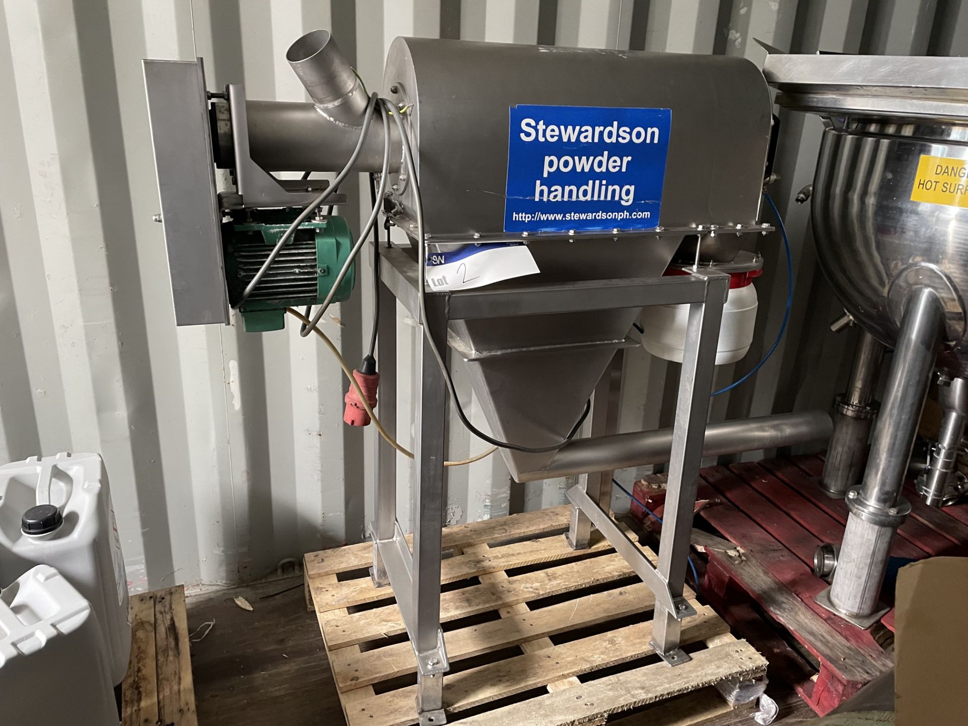 Stewardson Powder Handling STAINLESS STEEL ROTARY - Image 2 of 8