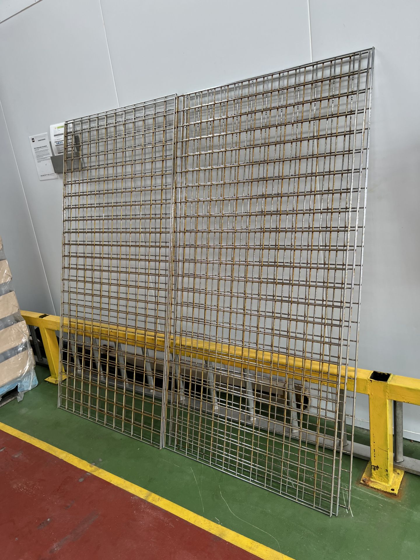 Six Heavy Duty Wire Mesh Room Dividers, approx. 36