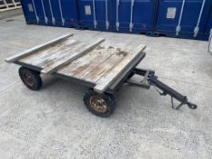Wooden Cart/ Trailer, loading free of charge - yes, lot located at Ludom Storage, Barleyfield Ind