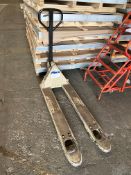 Crown PTH502048 2300kg Cap Hand Hydraulic Pallet Truck, serial no. 3-459961, loading free of