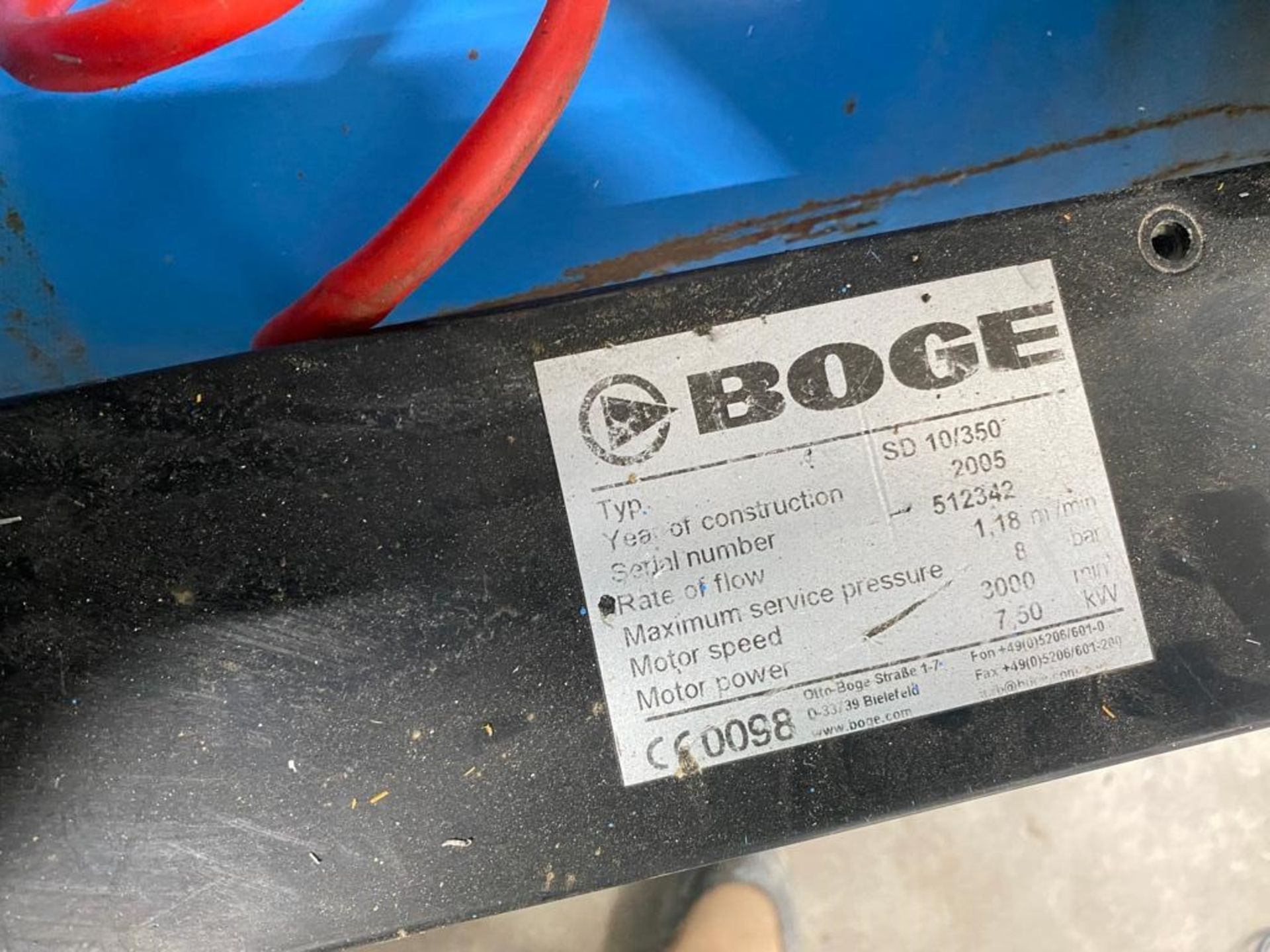 Boge SD 10/350 Air Compressor, loading free of charge - yes, lot located at Ludom Storage, - Image 2 of 3