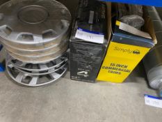 Four Sets of Wheel Trims, loading free of charge - yes, lot located at Ludom Storage, Barleyfield