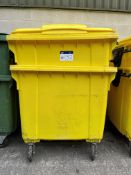 Two Plastic Waste Bins, each approx. 1.2m long x 1.1m wide x 1.3m high loading free of charge - yes,