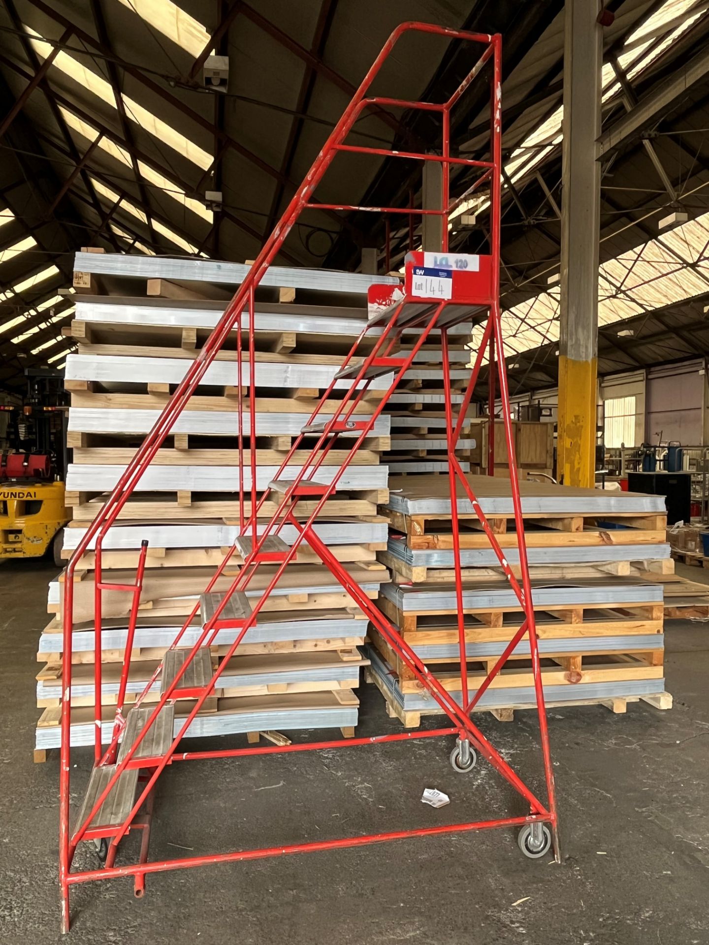 Slingsby Nine Rise Steel Warehouse Stepladder, loading free of charge - yes, lot located at - Image 3 of 3