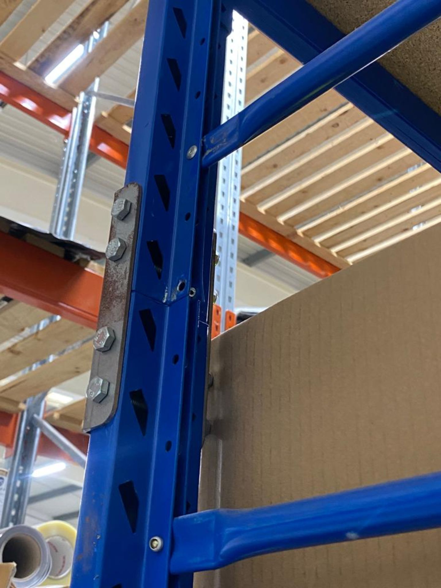 10 Bays Warehouse Pallet Racking, approx. 1.8m beams x 900mm deep x 2.4m high, with jointing - Image 8 of 9