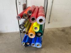 Quantity of Rolls of Reflective Vinyl, loading free of charge - yes, lot located at Ludom Storage,