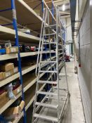 Industrial Aluminium Warehouse Safety Ladder and Steps, loading free of charge - yes, lot located at