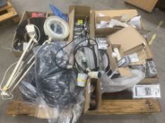 Pallet of Miscellaneous Electronics including N2Power supplies, Omron parts and Cosmo leak master,