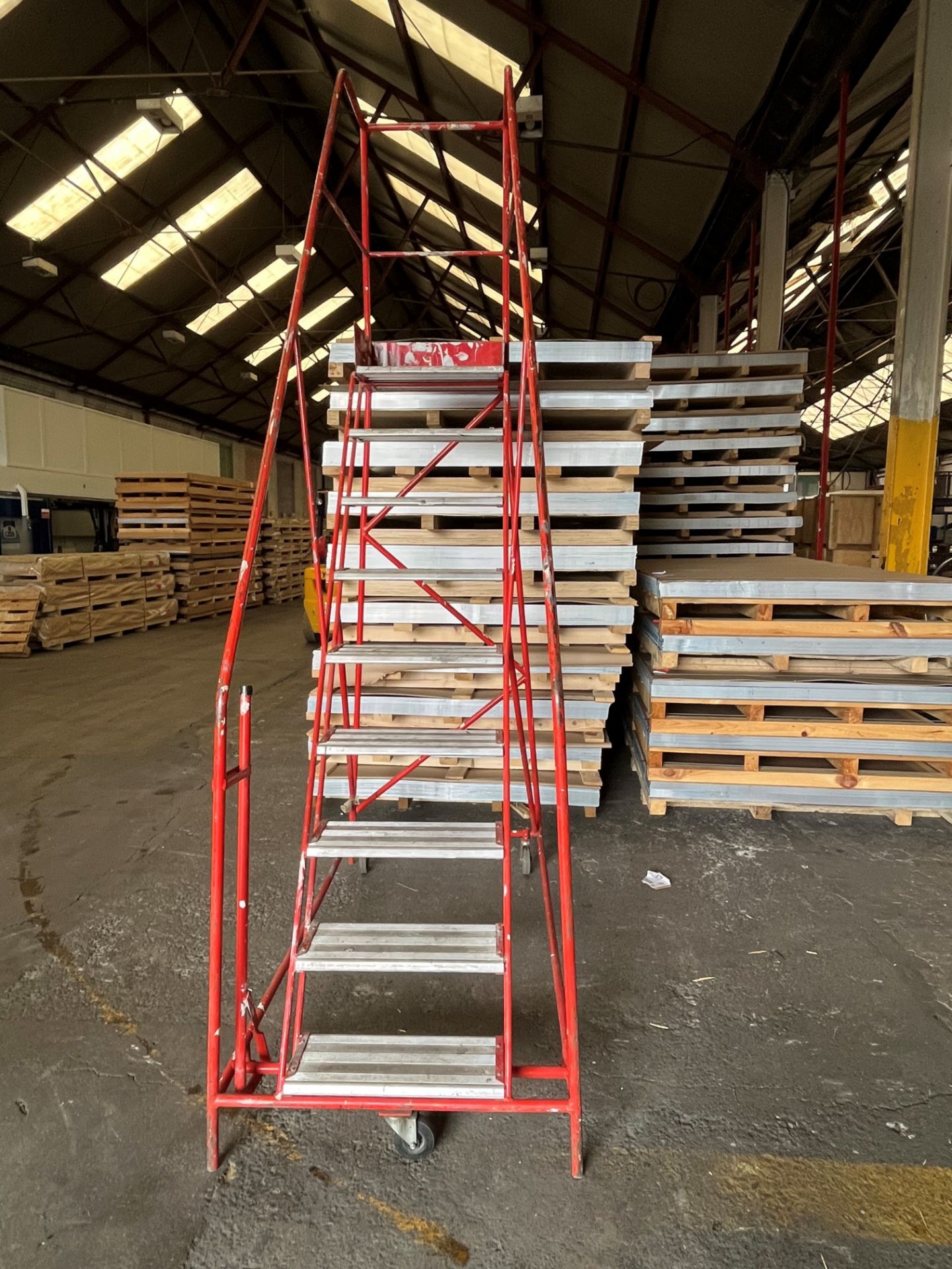 Slingsby Nine Rise Steel Warehouse Stepladder, loading free of charge - yes, lot located at - Image 2 of 3