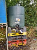 Plashapes Bunded Oil Storage Tank c/w Nozzle, Approx. 1190mm Diameter x 1270mm Height