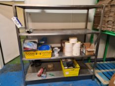 Stainless Steel Four Tier Shelving Unit, Approx. 1.75m x 0.75m x 1.85m