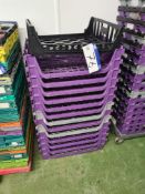 Quantity of Stackable Plastic Trays