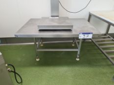 Stainless Steel Table, Approx. 1.4m x 1m x 0.8m