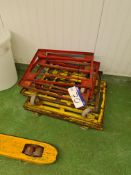 Six Steel Framed Bogies/Dollies