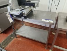 Stainless Steel Preparation Table, Approx. 1.2m x 0.6m x 0.9m