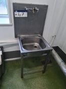 Stainless Steel Sink Unit (Water and Waste Pipes Needs Disconnecting and Removal from Wall)