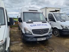 Mercedes Benz Sprinter Refrigerated LWB Van, Reg. EO65 TZS, MOT Expires 31/05/2022, Internal Bed