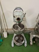 Hobart AE125 Mixer, S/N 1566666 c/w Spare Mixing Bowls and Whisk Heads