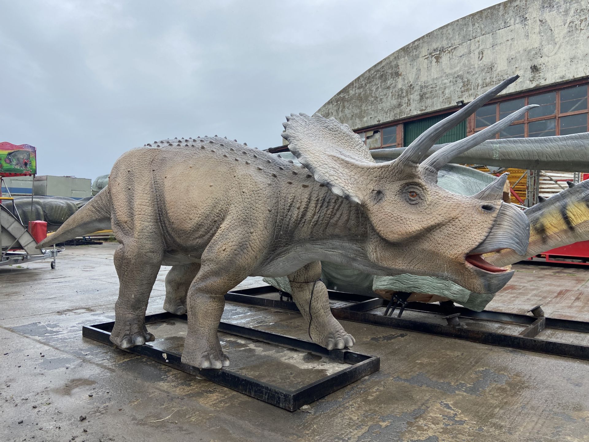 Animatronic Triceratops 8m long, 3 m high, constructed from quality steel structure, high-density - Image 4 of 4