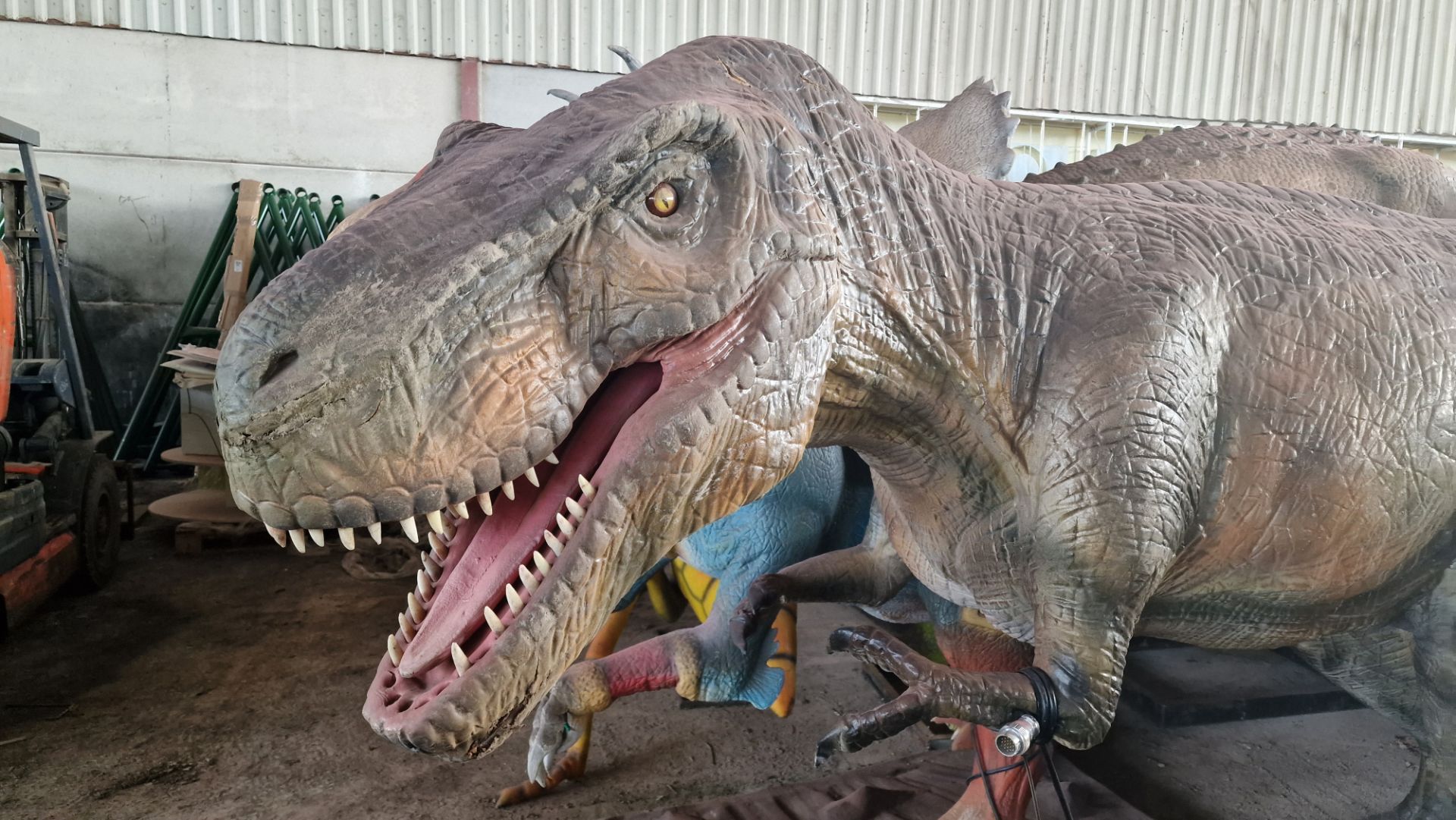 Animatronic Tyrannosaurus 5m long, 1.5 m high, constructed from quality steel structure, high- - Image 4 of 6