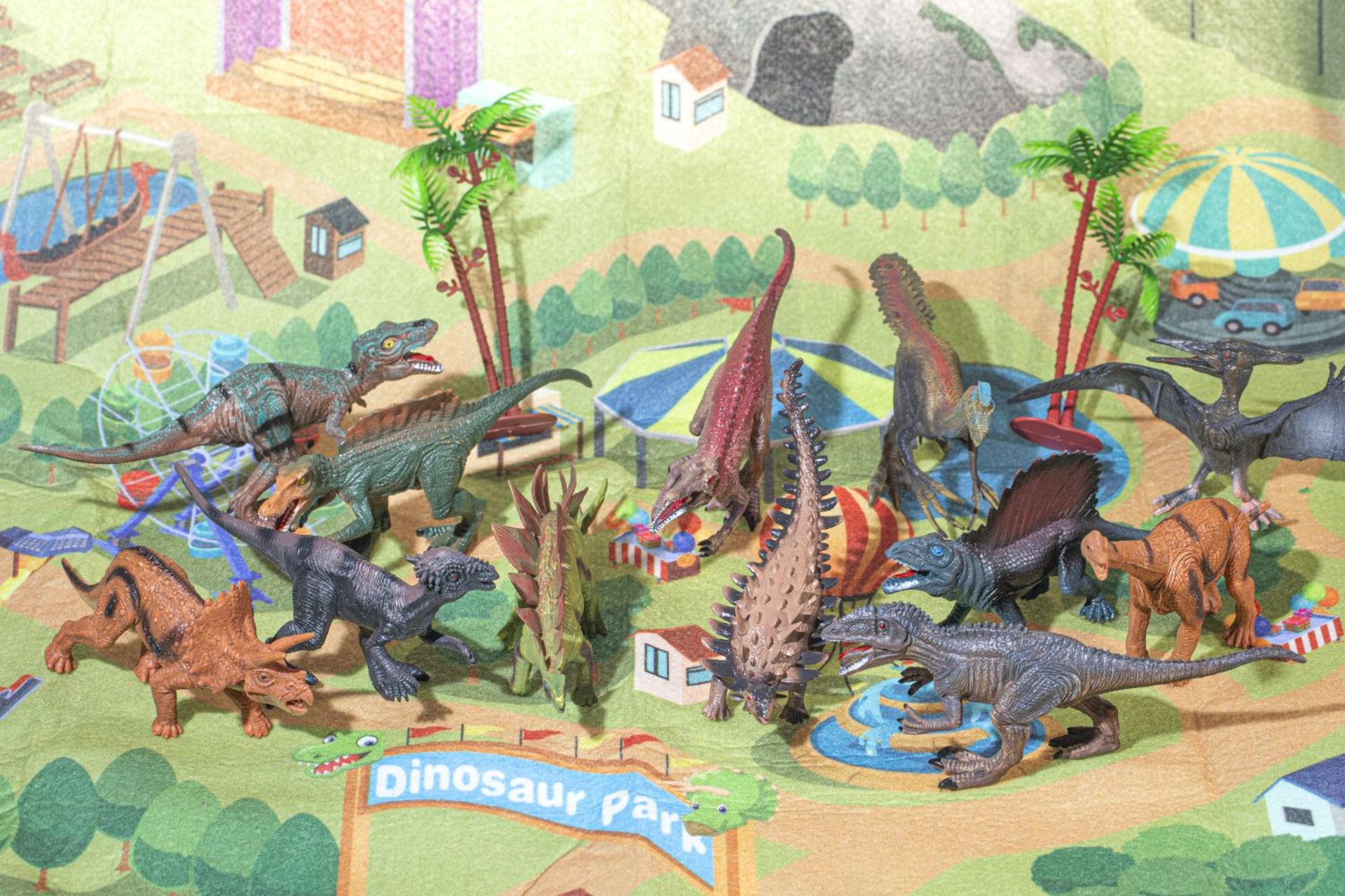 Quantity of Dinosaur-related hard and soft toy merchandise including Black Plesiosaurus, Blue - Image 46 of 64