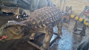 Animatronic Ankylosaurus 6m long, 1.5 m high, constructed from quality steel structure, high-density