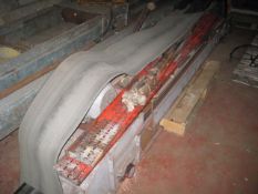 Belt - Belt Conveyor, with 400mm wide troughed belt and drive. Conveyor is 3.4 metres overall with