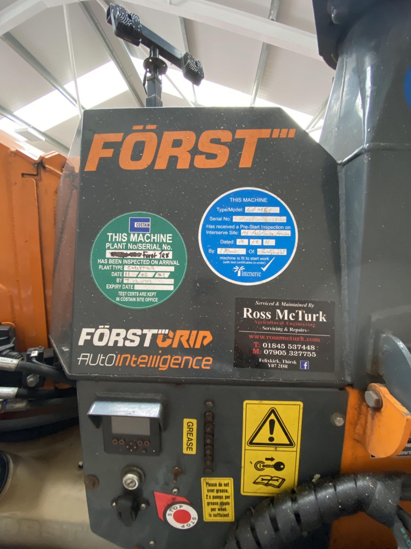 Forst XR8 TRACKED WOOD CHIPPER, serial no. SA9XR800000283167, year of manufacture 2018, weight 2, - Image 4 of 13