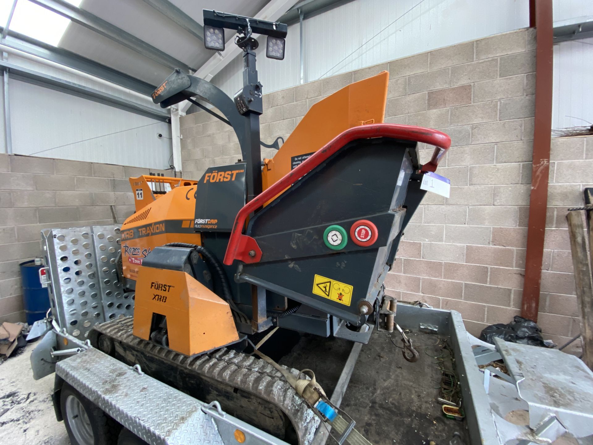 Forst XR8 TRACKED WOOD CHIPPER, serial no. SA9XR800000283167, year of manufacture 2018, weight 2, - Image 12 of 13