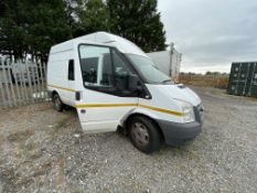 Ford TRANSIT 100T 350 HIGH TOP WELFARE PANEL VAN, registration no. YR11 OHY, approx. 120,000
